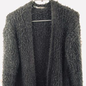 Women's Black Shawl-style Sweater